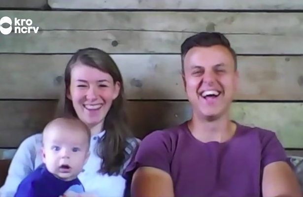 Floor en Elwin en hun baby